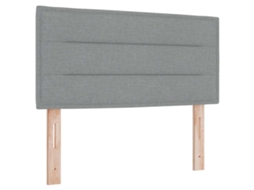 Cabeceira | Painel De Cama Cinzento-claro 80 Cm Tecido