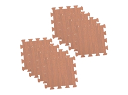 Conjunto de 12 Tapetes de EVA, textura madeira, atóxicos, para sala de estar, S/MARCA