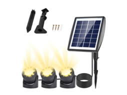 Luz Solar Jardim à Prova D'água 2200mAh Iluminação Paisagem Trilha Piscina Externa