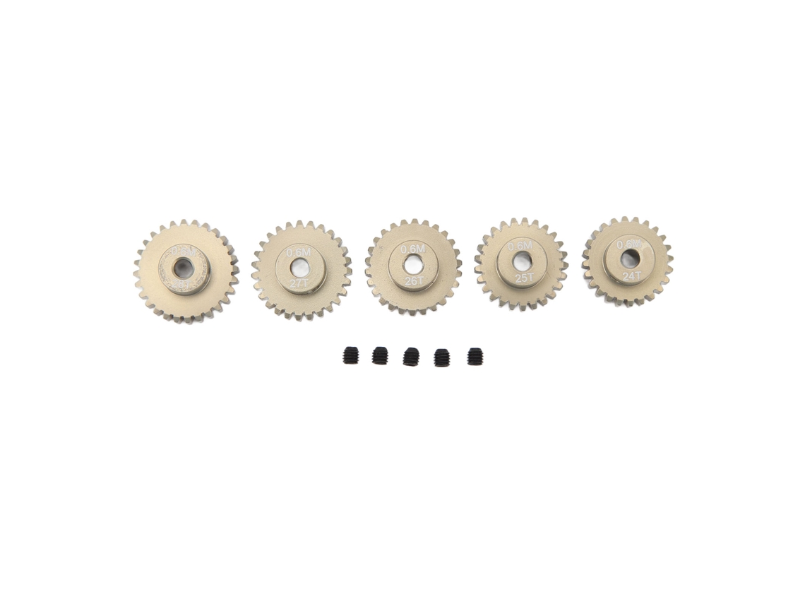 Conjunto De Piñones De 0,6m Módulo 24t A 28t 3,175mm Aluminio Preciso Universal Para Coche De Escalada 1/8 1/10