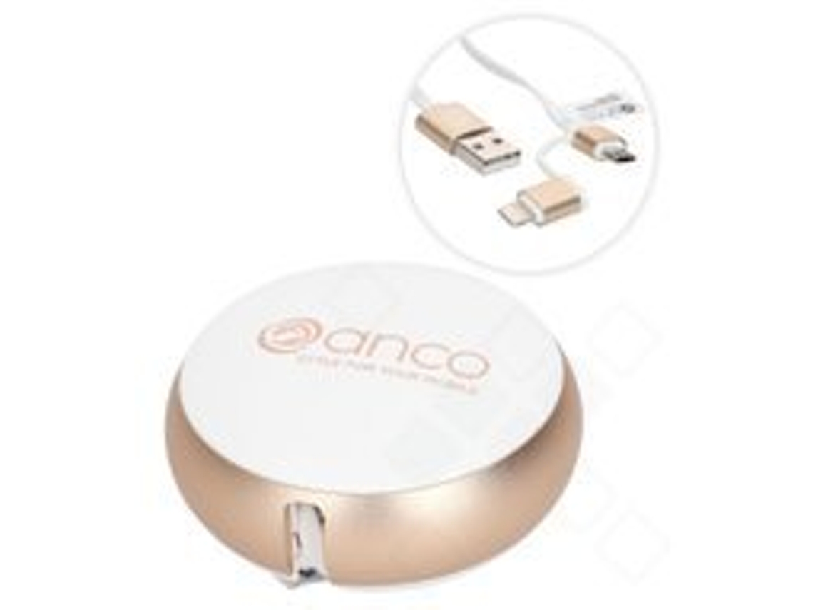 Cabo Dados Anco Usb Microusb Dourado