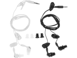 Fones De Mp3 À Prova 2 Com Fio 3,5 Mm, Para E Nas Cores Preta, Ideais