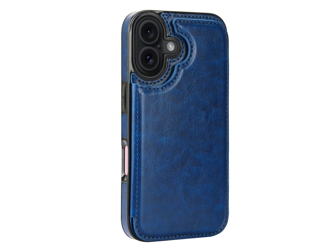 Capa Para Iphone 17 Com Compartimento Para Cartão, Aparência De Couro E Fecho Magnético Inteligente.