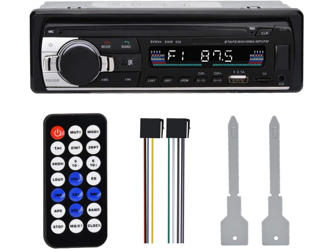 Radiocassette Wma Jsd-520 Radio De Coche Reproductor De Mp3, Funciones Múltiples, Doble Usb, Radio Fm Para Coche, Bluetooth, Llamada Manos Libres,