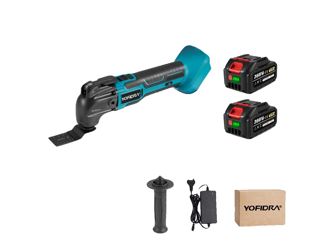 Ferramenta Multi Oscilante, 6 Configurações De Velocidade, Operação Sem Fio, Conjunto De Baterias 2x388vf