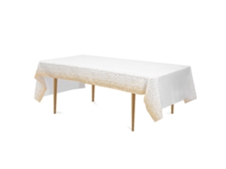 Pacote com 4 Toalhas de Mesa de Plástico Toalhas de Mesa Descartáveis À Prova D'Água com Pontos para Decoração 54 X 108 Estilo2