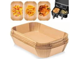 Papel Manteiga Para Fritadeira A Ar, Formato Retangular De 22x14cm, Pacote Com 100 Unidades. Acessórios Ar.