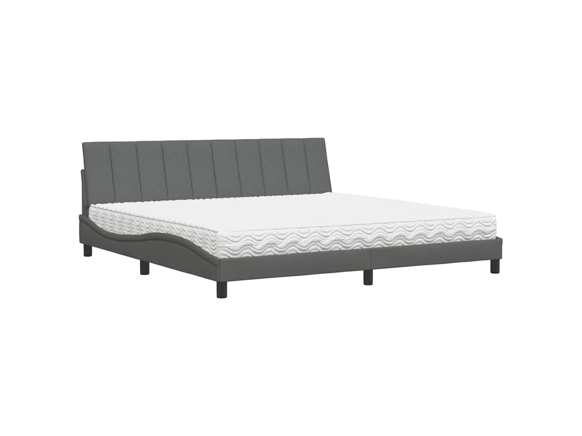 Bed, Beds Vidaxl Cinzeto Tecido (200 X 200 Cm)