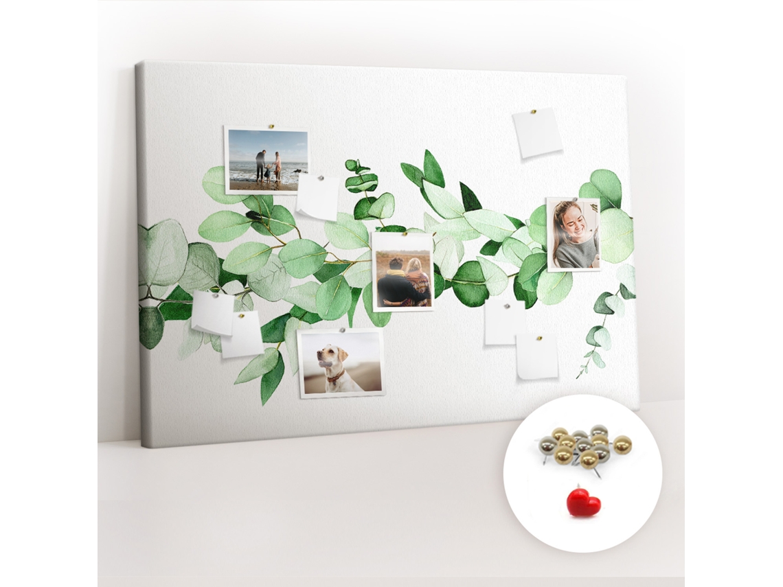Painel De Cortiça Para Parede Ramo De Planta Para O Corredor Espelharte (120x80 Cm)