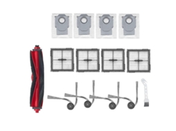 Kit Com 14 Peças Para Robô Aspirador Roborock Q10 Pf / Q10 Pf+: Escova Lateral, Rolo, Filtro Hepa E Saco Para Pó._ozo