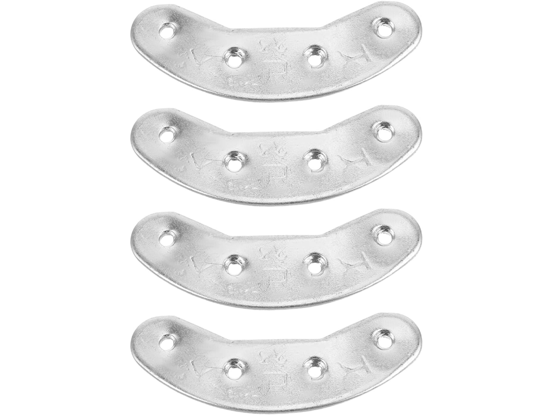 2 Pares De Placas Protetoras Metal Para Saltos Botas Masculinas, Ferro Resistente, Fácil Instalação, Ideal Para Reparos