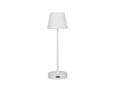Candeeiro de Mesa Portátil Neli 2.7W Led Branco com Bateria 2200Mah Ip54 2700K 200Lm 33Cm EDO Solutions