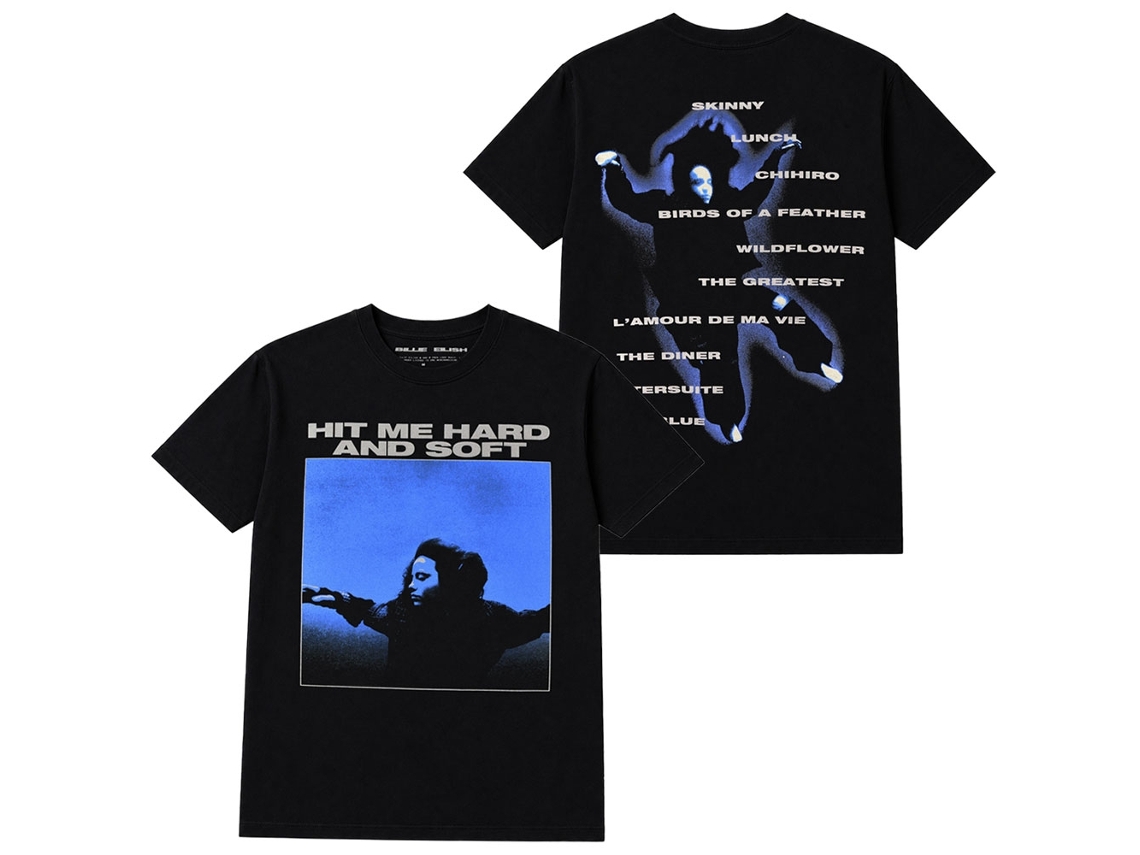 Billie Eilish Hit Me Hard And Soft Tracklist T-shirt Unisex Adults Size:xxl