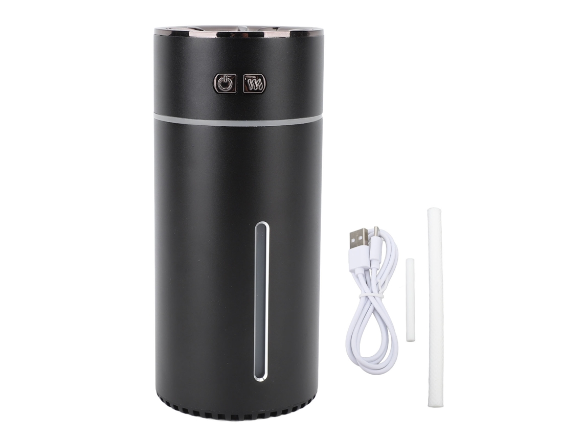 Difusor Portátil de Aromaterapia com Bateria 900mAh 300ml Preto S/MARCA