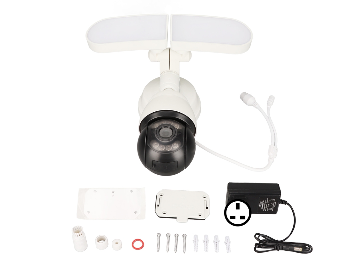 Câmera Inteligente Sem Fio Exterior Uk Plug