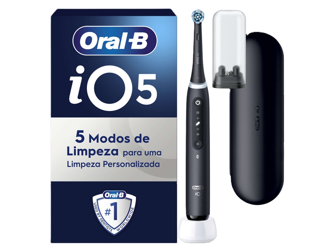 Escova De Dentes Elétrica Io5 Preta Oral B