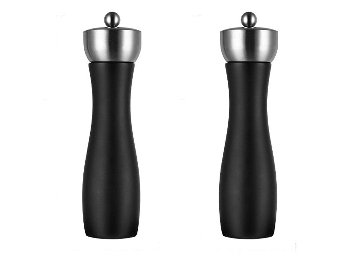 Moedor Manual De Sal E Pimenta 2 Peças 8 Polegadas, Ajuste Cerâmico Para Cozinha Tressino