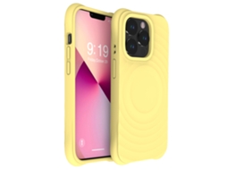 (amarelo, Iphone 16 Plus) Capa Magnética Para Iphone, Cobertura Total Com Silicone Líquido.