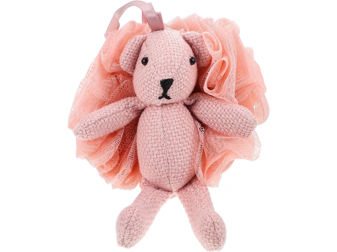 Bola Rosa De Desenho Animado Com Animais, Feita Em Algodão E Tecido Pe, Macia Ao Toque E Fácil De Remover.
