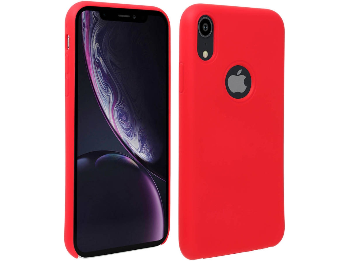 Capa iPhone XR AVIZAR Silicone Vermelho