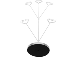 Porta-retratos em formato de coração com 5 pinos metálicos multifuncionais para cartões, fotos e números - GOKOCO