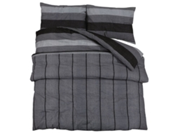 Duvet Cover Set, Duvet Cover Sets Vidaxl Cinzeto Algodão (135 X 200 Cm + 80 X 80 Cm)