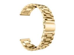 Bracelete Aço Inoxidável Lux com Ferramenta PHONECARE para Garmin Forerunner 170 Ouro