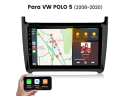 Rádio Carro Hexinex 2 Din Linux Carplay Android Auto Ecrã 9 Polegadas Para Vw Polo 5 2008-2020