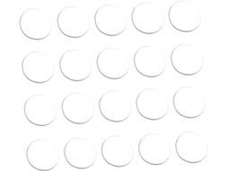 Nuobesty Protetores De Borracha Silicone Para Tampos Mesa Vidro, Espaçadores Não Adesivos Para Móveis, 20 Unidades