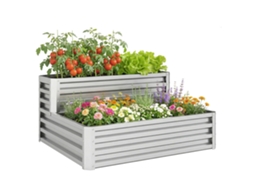 Baú De Armazenamento Baú De Madeira De Jardim Com Tampa Abatível E Desenho De Persiana 127x56x60 Cm Madeira
