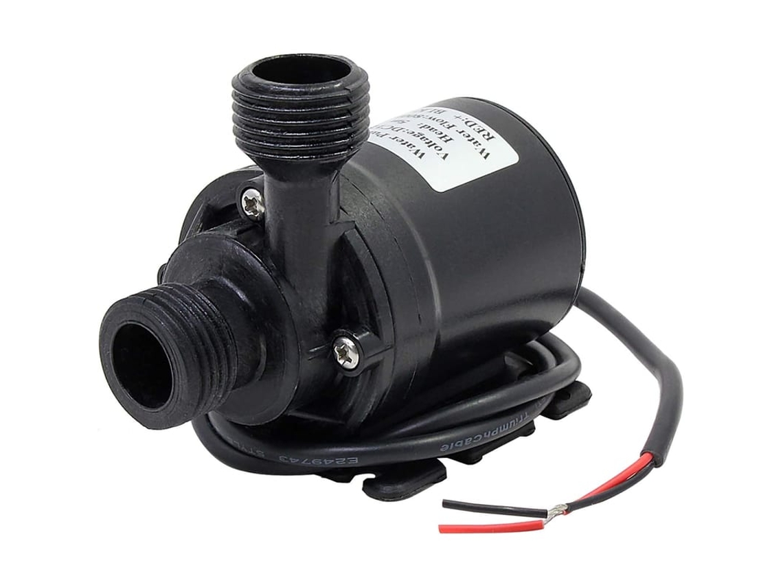 Bomba Submersível Dc 12v 800l/h 5m Anfíbia Para Estanque Aquário Fontana Solar Piscina Circulação De Água