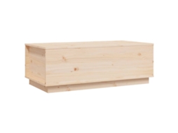 Conjunto 1 Mesa De Centro Vidaxl Marrom Madeira De Pinho Maciça (100 X 50 X 35 Cm)
