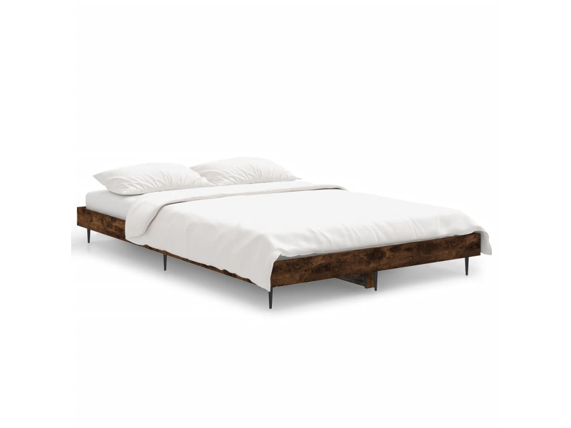 Bed Frame, Bed Frames Vidaxl Marrom Madeira Processada (120 X 190 Cm)