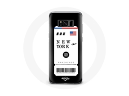 Capa para Samsung Galaxy S8 bilhete de avião Nova York