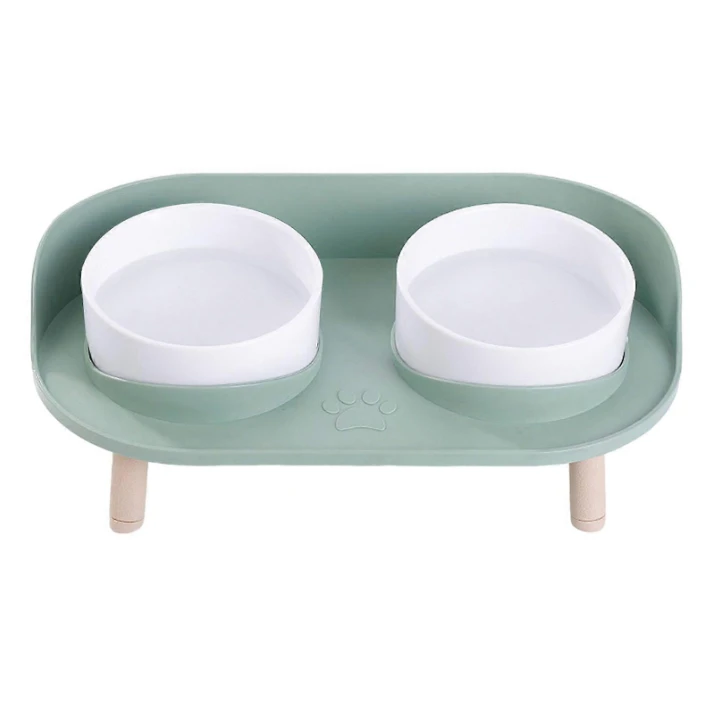 Suporte para Comedouro de Cachorro com 2 Posições de Altura, Alimentador Elevado para Animais de Estimação AQUAFORGE