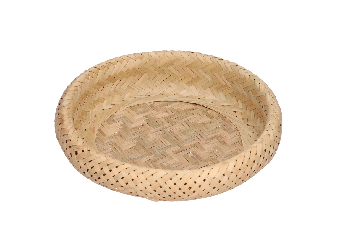 Cesta de Pão Redonda LAXISCREED de Bambu para Cozinha