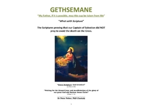 Livro Gethsemane Quotmy Father, If It Is Possible, May This Cup Be Taken From Mequot De Peter Felter (inglês)
