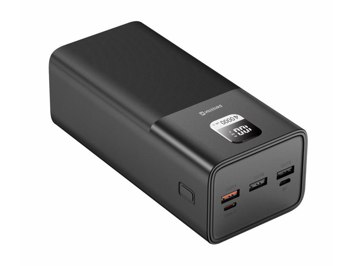 Power Bank Polímero Lítio Lipo SWISSTEN Preto