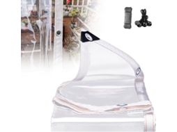 Clear Heavy Duty Tarpaulin Waterproof Pvc Tarp With Eyelets, 12mil Vinyl Transparent Tarpaulin, Outdoor Transparent Tarp