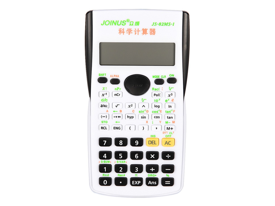 Calculadora Científica Estudante Matemática Bateria Preto