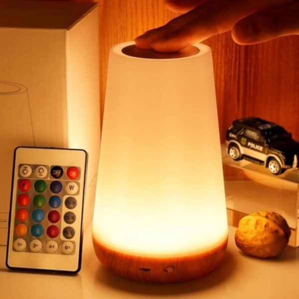Luminária Noturna, Lâmpada de Toque com Intensidade Regulável para Quarto, Luminária de Mesa Portátil BRILVIBERA