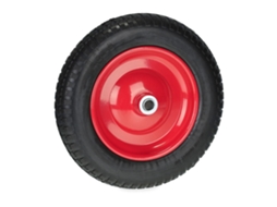 Roda De Borracha Maciça Para Carrinho De Mão Com Aro De Aço 3.00-8