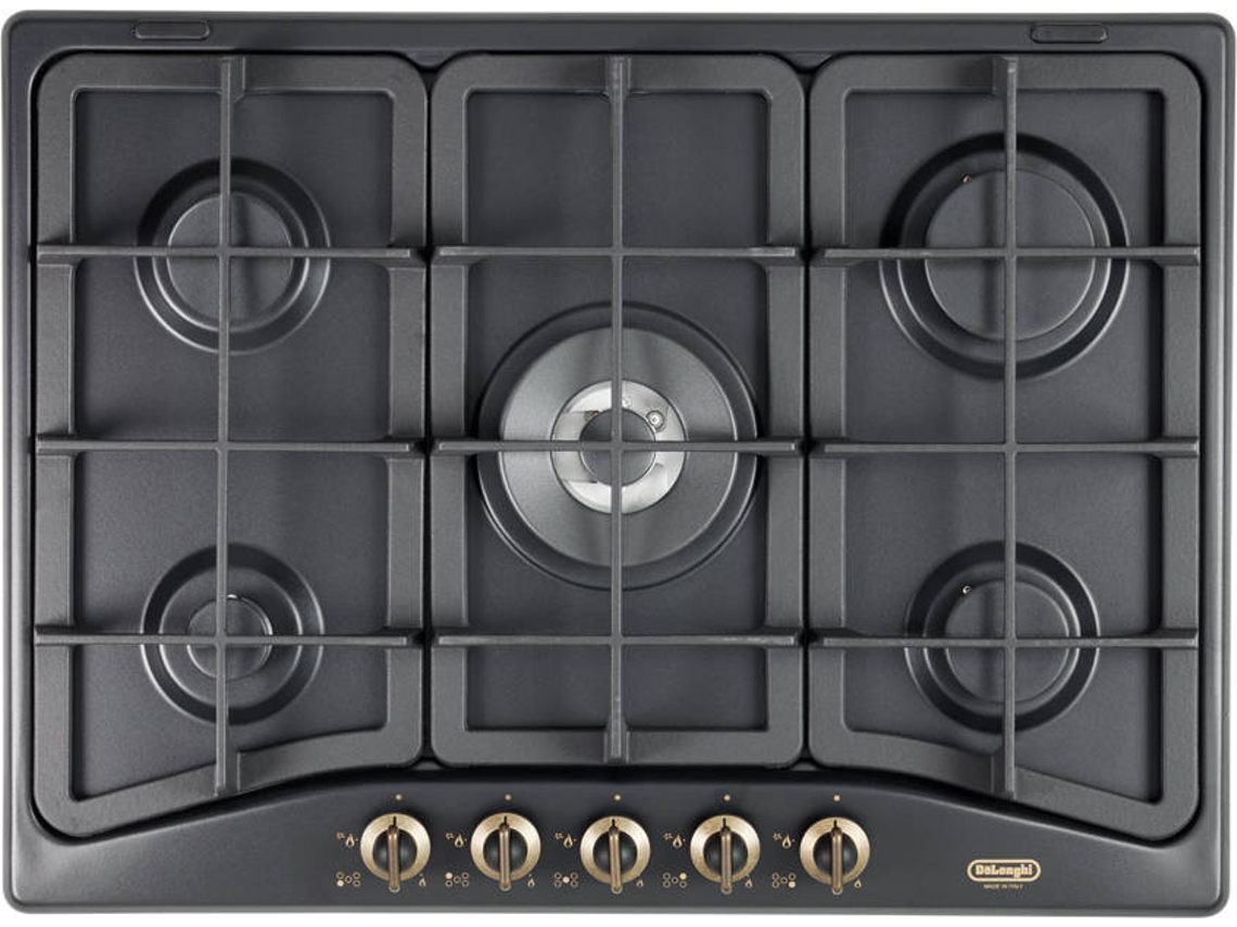 Placa de Gás DELONGHI ANF 57 PRO (Gás Butano-Propano - 68 cm - Preto)