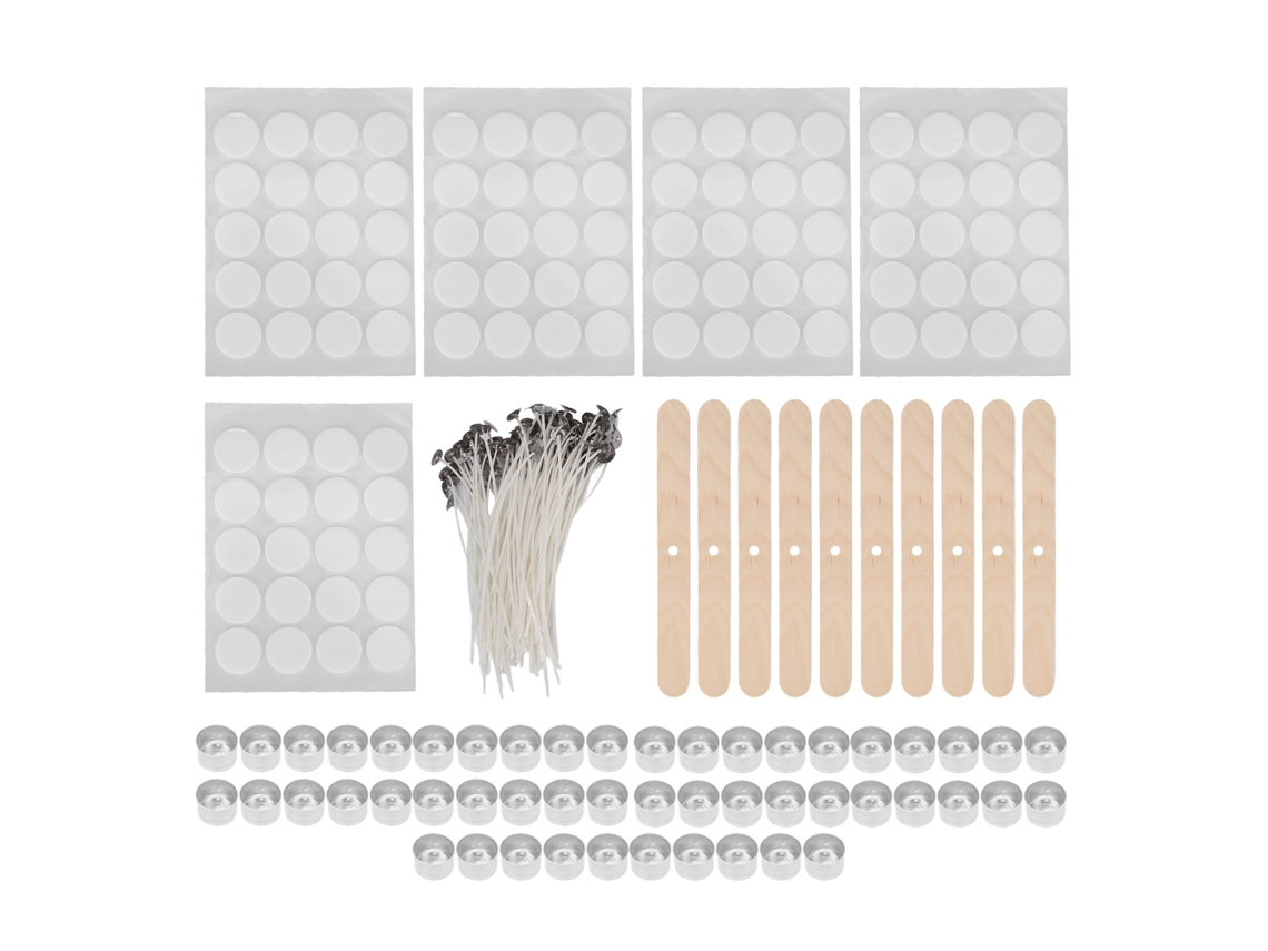 Kit De Pavios De Velas Laxiscreed 15cm Com Acessórios Para Fazer Velas Em Casa