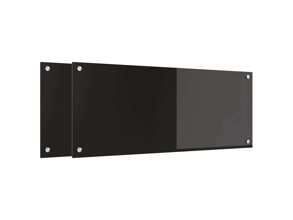 Conjunto 2 Superfície De Cozinha Vidaxl Preto (100 X 40 Cm)