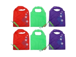 Conjunto de 6 Sacolas Reutilizáveis ​​dobráveis ​​para Frutas, Ideais para Compras e Armazenamento. GOKOCO