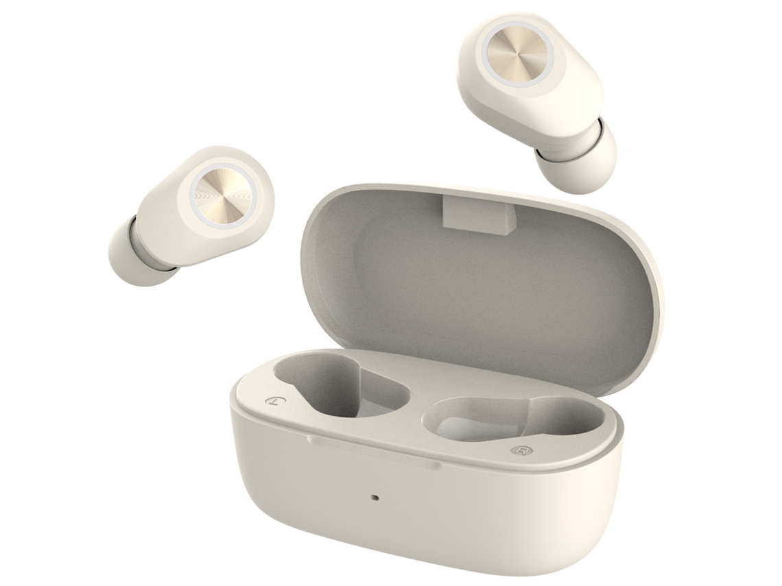 Auriculares Bluetooth GOODIS Buds (Outlet Caixa Aberta - In Ear - Microfone - Bege)