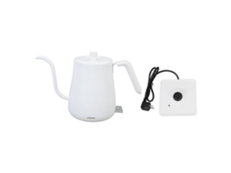 Jarra Elétrica Pescoço de Ganso 800ml 1000W Aço Inox 304, Desligamento Automático, Branca | S/MARCA