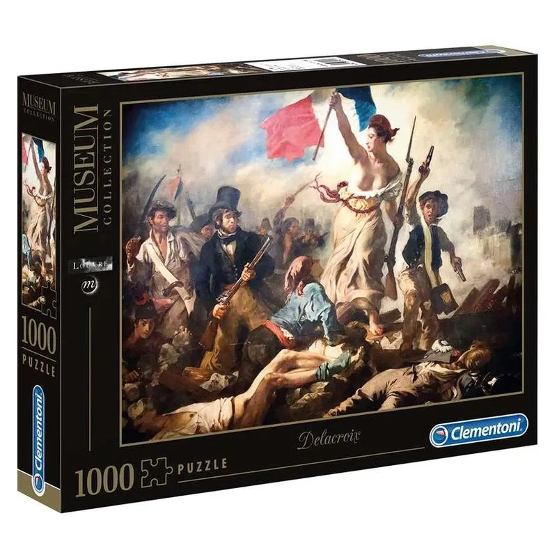 Quebra-cabeça Coleção Museu Clementoni Liberdade Guiando o Povo 1000 Peças 37087.0 Clementonip25