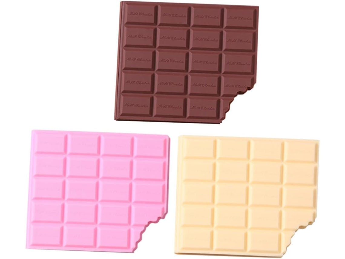 Bloc-notes Chocolat Créatif 3 Peças Pvc Papel Portátil
